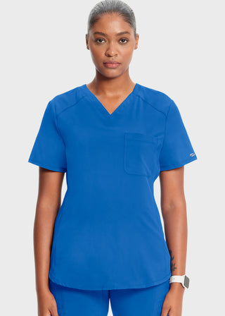 Cherokee Infinity Women's Rib-Knit Insets At V-Neck Top