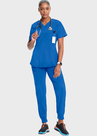 Cherokee Infinity Women's Rib-Knit Insets At V-Neck Top