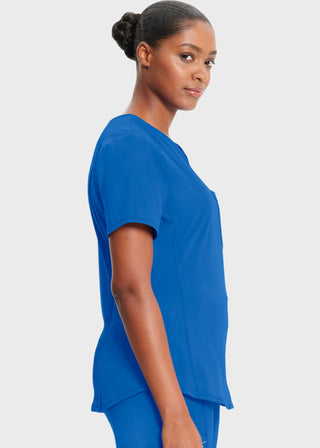 Cherokee Infinity Women's Rib-Knit Insets At V-Neck Top