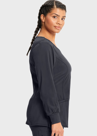 Cherokee Infinity Women's Contemporary fit, long sleeve V-neck top