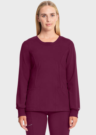 Cherokee Infinity Women's Contemporary fit, long sleeve V-neck top