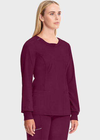 Cherokee Infinity Women's Contemporary fit, long sleeve V-neck top