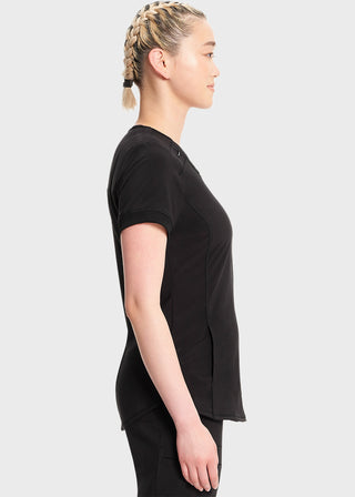 Cherokee Infinity Women's Zip Front V-Neck Top