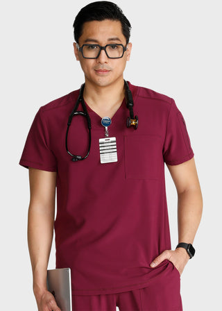 Cherokee Men's V-Neck Scrub Top