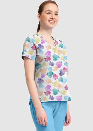 Cherokee Genuine Women's High-Low V-Neck Top