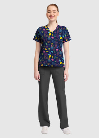 Cherokee Genuine Women's High-Low V-Neck Top