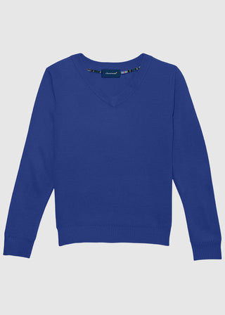 Classroom Uniforms Unisex Long Sleeve Youth V-neck Sweater