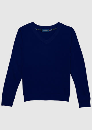 Classroom Uniforms Adult Unisex Long Sleeve V-Neck Sweater