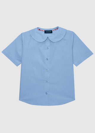 Classroom Uniforms Girls Short Sleeve Peter Pan Blouse