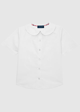 Classroom Uniforms Girls Short Sleeve Peter Pan Blouse