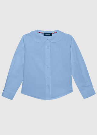 Classroom Uniforms Girls Long Sleeve Peter Pan Blouse