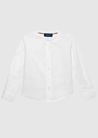 Classroom Uniforms Girls Long Sleeve Peter Pan Blouse