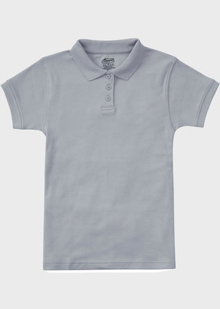 Classroom Uniforms Girls Short Sleeve Fitted Interlock Polo