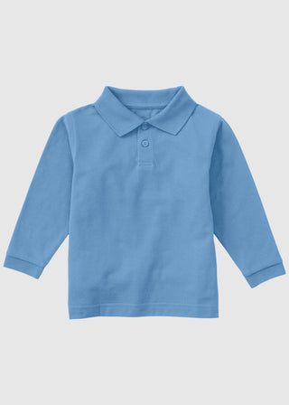 Classroom Preschool Long Sleeve Pique Polo