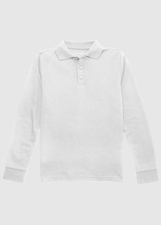 Cherokee School Girls Long Sleeve Fitted Interlock Polo