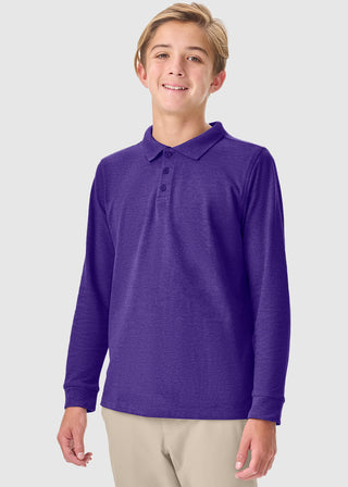Cherokee Classroom Adult Long Sleeve Pique Polo