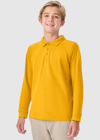 Cherokee Classroom Adult Long Sleeve Pique Polo