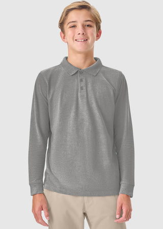 Cherokee Classroom Adult Long Sleeve Pique Polo