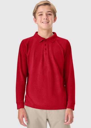 Cherokee Classroom Adult Long Sleeve Pique Polo