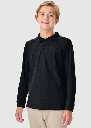 Cherokee Classroom Adult Long Sleeve Pique Polo