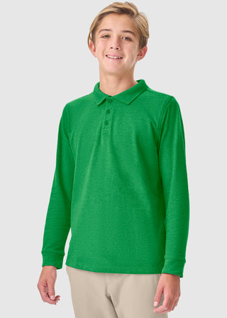 Cherokee Classroom Adult Long Sleeve Pique Polo