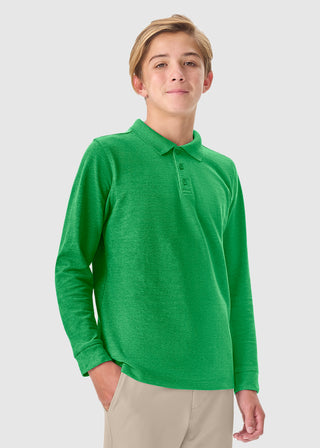 Cherokee Classroom Adult Long Sleeve Pique Polo