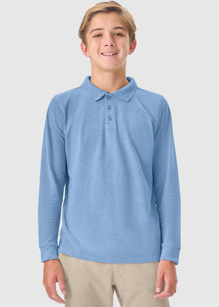 Cherokee Classroom Adult Long Sleeve Pique Polo