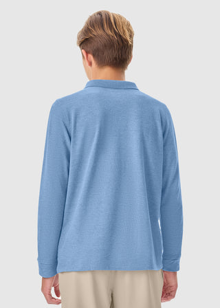 Cherokee Classroom Adult Long Sleeve Pique Polo