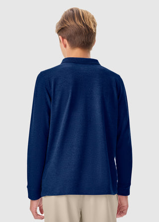 Cherokee Classroom Adult Long Sleeve Pique Polo