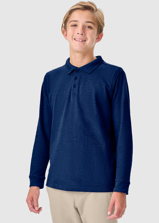 Cherokee Classroom Adult Long Sleeve Pique Polo