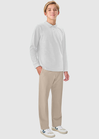 Cherokee Classroom Adult Long Sleeve Pique Polo