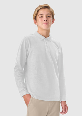 Cherokee Classroom Adult Long Sleeve Pique Polo