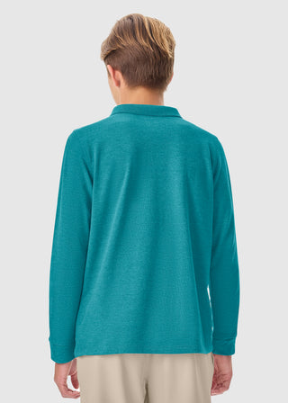 Cherokee Classroom Adult Long Sleeve Pique Polo