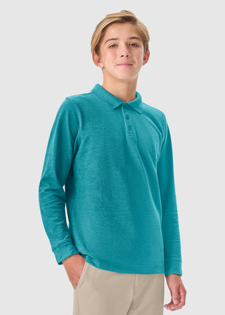 Cherokee Classroom Adult Long Sleeve Pique Polo