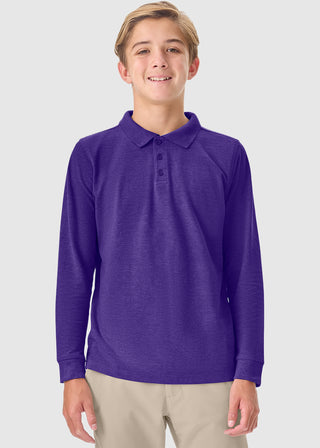 Youth Long Sleeve Pique Polo