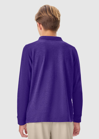 Youth Long Sleeve Pique Polo