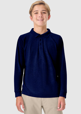 Youth Long Sleeve Pique Polo
