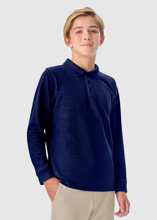 Youth Long Sleeve Pique Polo