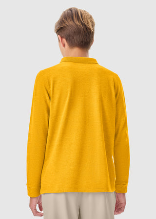 Youth Long Sleeve Pique Polo