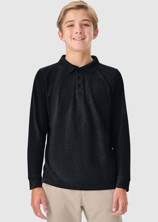 Youth Long Sleeve Pique Polo