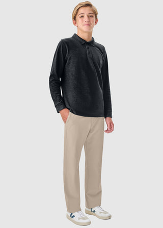 Youth Long Sleeve Pique Polo