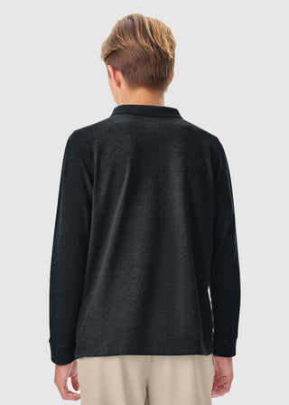 Youth Long Sleeve Pique Polo