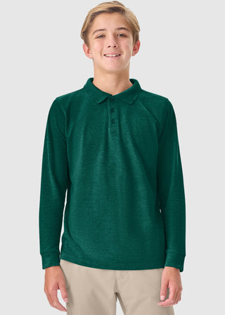 Youth Long Sleeve Pique Polo