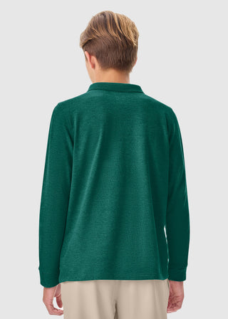 Youth Long Sleeve Pique Polo
