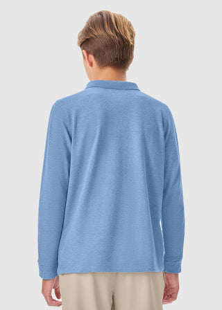 Youth Long Sleeve Pique Polo