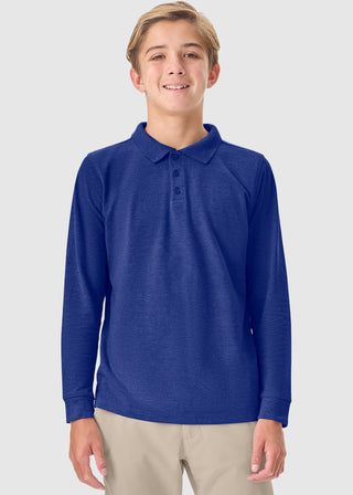 Youth Long Sleeve Pique Polo