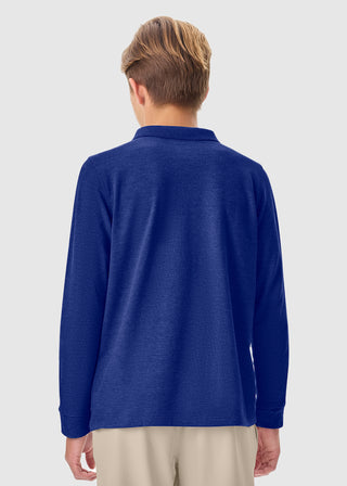 Youth Long Sleeve Pique Polo