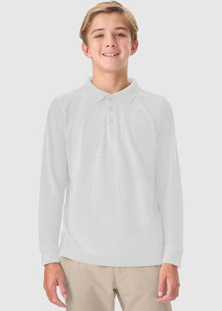 Youth Long Sleeve Pique Polo