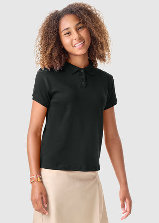 Jrs Short Sleeve Fitted Interlock Polo