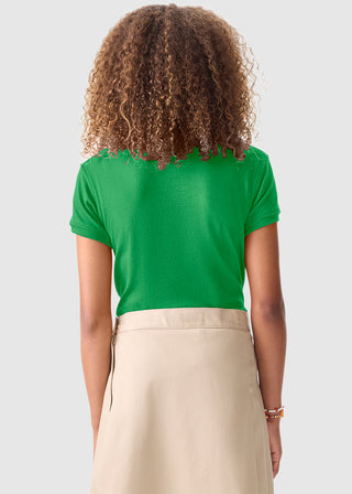 Jrs Short Sleeve Fitted Interlock Polo